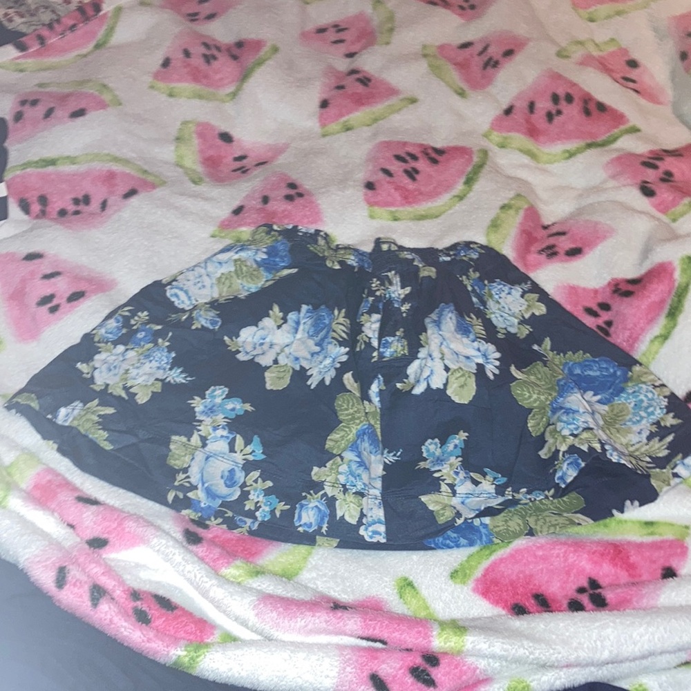 Blue flower skirt